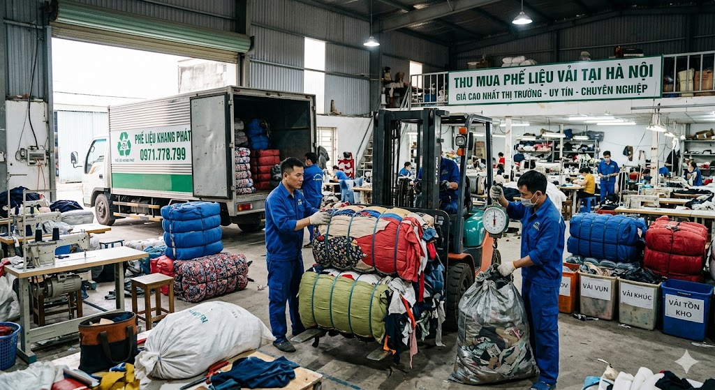 Thu Mua Phế Liệu Vải Tại Hà Nội Giá Cao - Phế Liệu Khang Phát