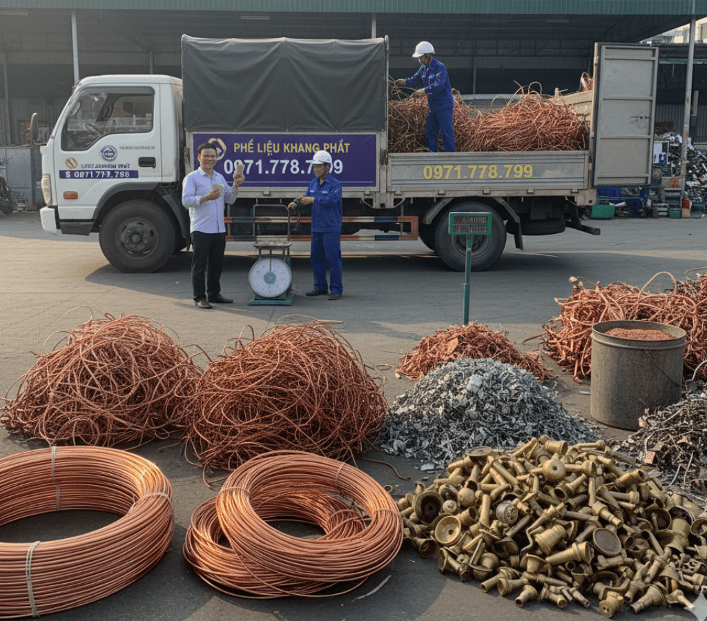 Thu Mua Phế Liệu Đồng Giá Cao Tại Kim Liên - Khang Phát
