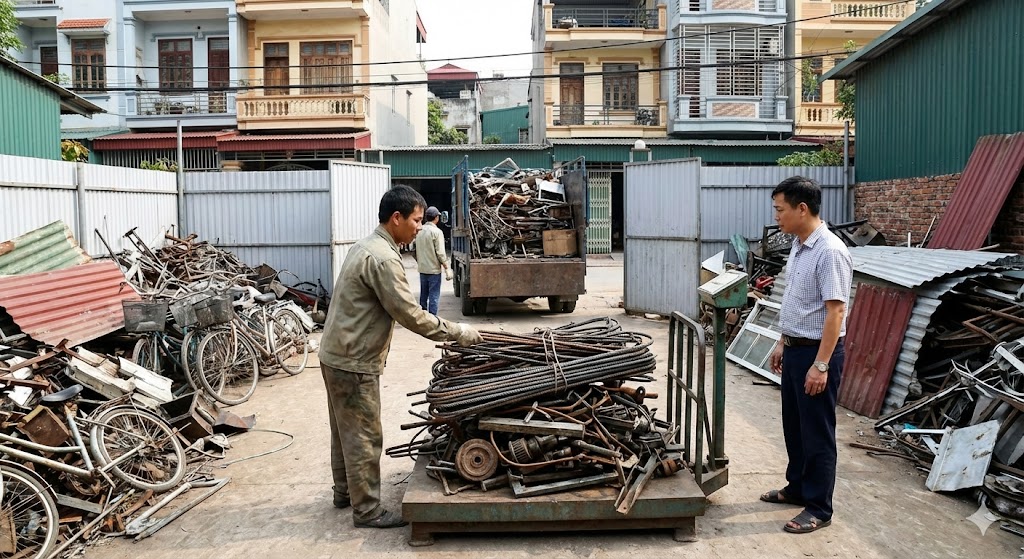 Thu mua phế liệu Sắt tại Hoàng Mai giá cao, thu tận nơi - Khang Phát